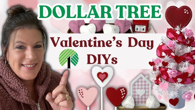 Easy Dollar Store Valentine's Day Crafts - FeltMagnet