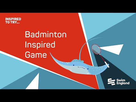 Badminton inspired game for swimming lessons