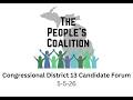 Congressional District 13 Candidate Forum - The People's Coalition