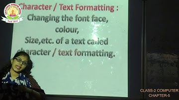 DAV SCHOOL TUTORIAL CLASS 2 COMPUTER CHAPTER 5 BY KHUSI MISS