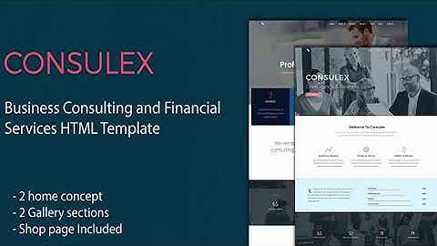 Consulex - Business Consulting and Financial Services HTML Template | Themeforest Website Templates