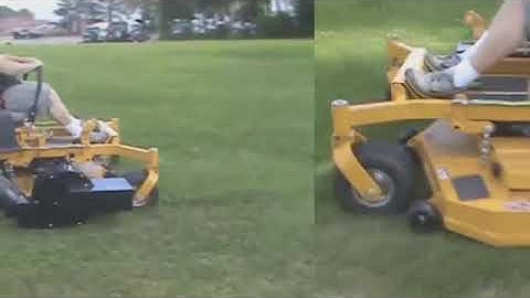 PV 18 Dump catcher on Hustler Super Z Diesel