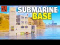 I Built the Most Advanced Solo Submarine Base next to the NEW Harbour - Rust