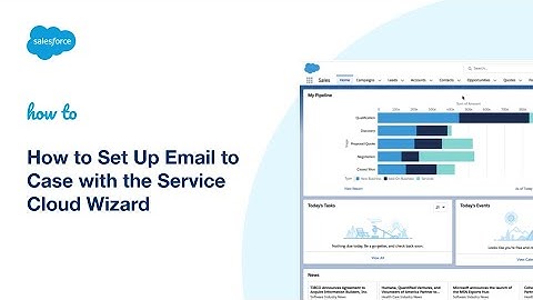 How to Set Up Email to Case with the Service Cloud Wizard