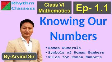 Ep-1.1 | Class 6 Maths Chapter 1 “Knowing Our Numbers” by Rhythm Classes | Roman Numerals with Rules