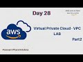 Day28 - AWS - Virtual Private Cloud - VPC - LAB - Part2 || AWS For Beginners || AWS Zero To Hero