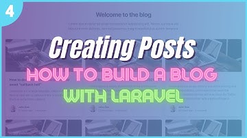 Part 4 - Creating Posts [How To Create a Blog with Laravel Series]