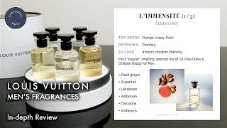 LOUIS VUITTON FRAGRANCE REVIEW: L'IMMENSITÉ, AU HASARD, SUR LA ROUTE, ORAGE  & NOUVEAU MONDE PERFUME 