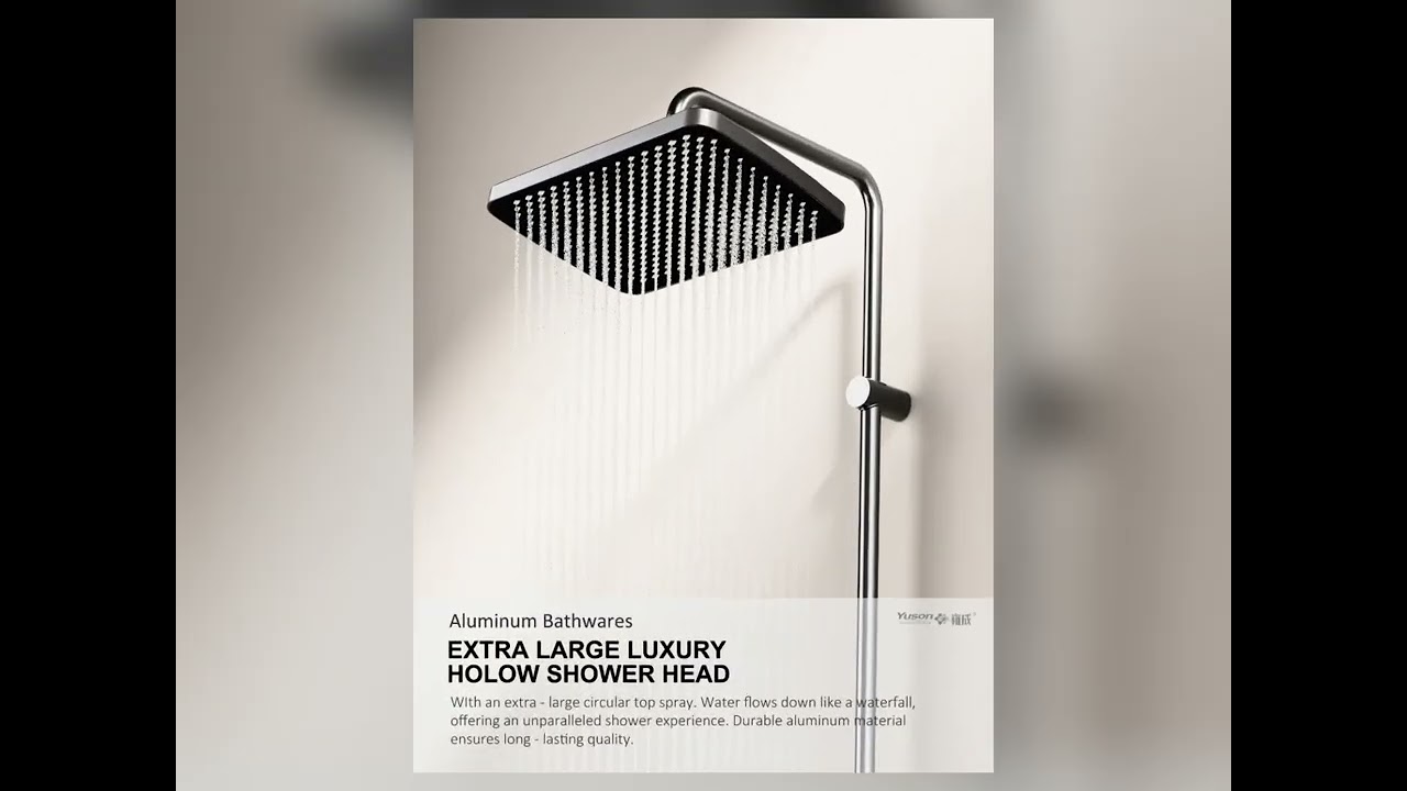 Crafted for longevity, our shower columns are made from solid aluminum alloy. 