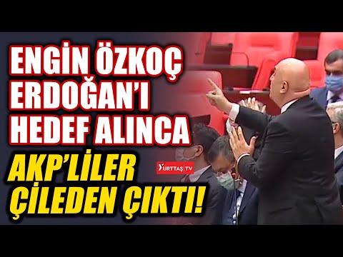 Engin Özkoç Meclis'te Erdoğan'ı hedef alınca AKP'liler çileden çıktı!