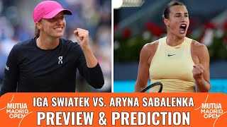 Iga Swiatek vs. Aryna Sabalenka - Madrid Open Final