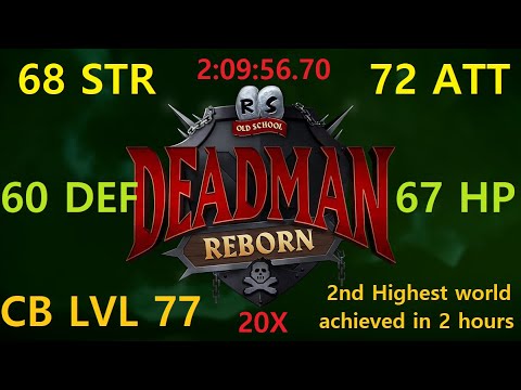 DMM reborn, 2nd highest world in 2 hour strat. Epic dead man mode 2021 starting strategy - CB lvl 77