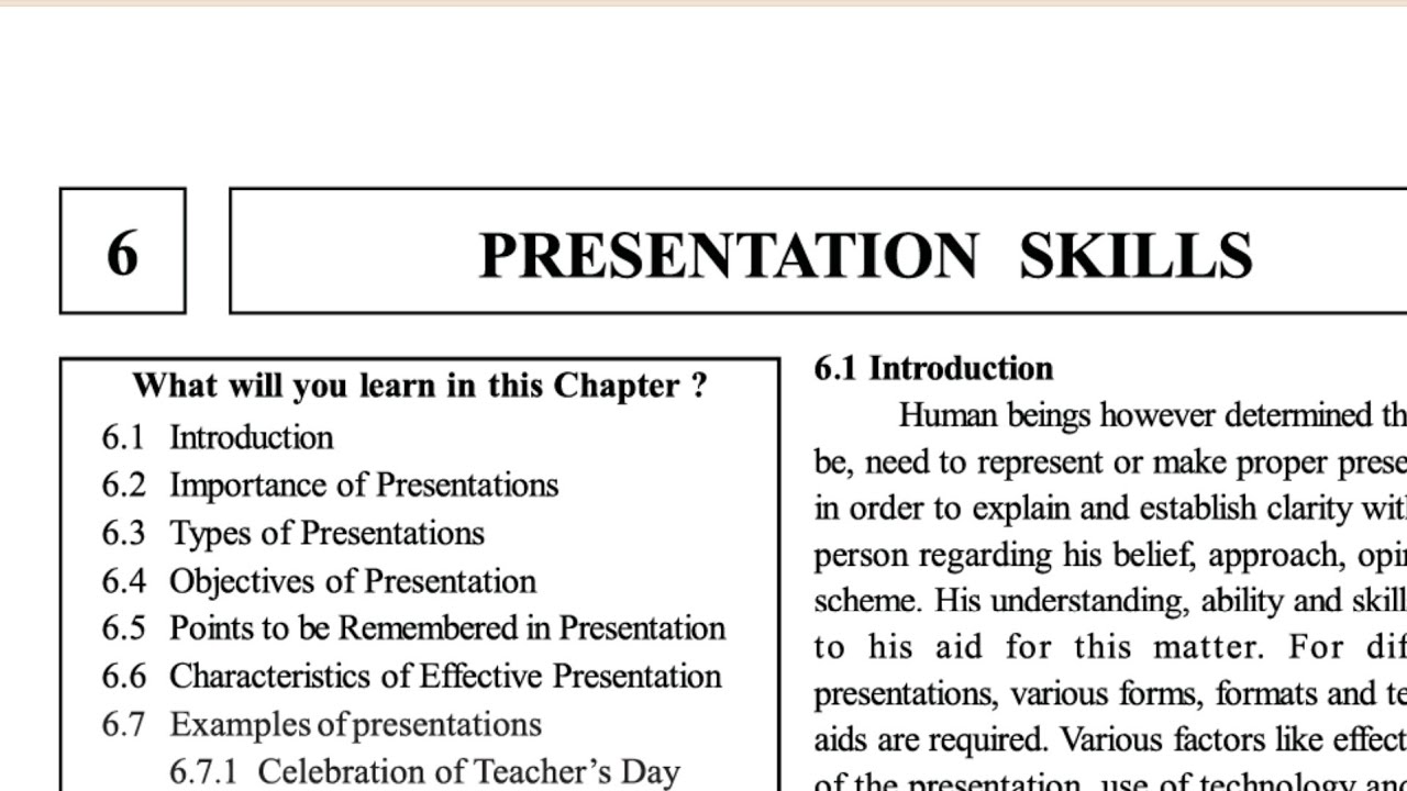 Chapter 6 presentation skills session 2 - YouTube
