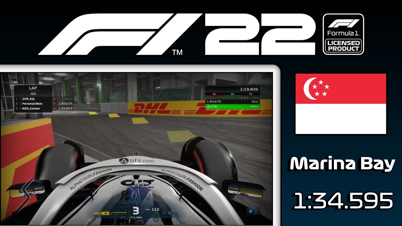 F1 22 Singapore World Record & Setup (