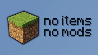 How to play through most of Minecraft from one grass block