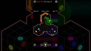 (BELATED) Flow Free Shapes - Daily Puzzles - Level 1-9 (2026-05-23)