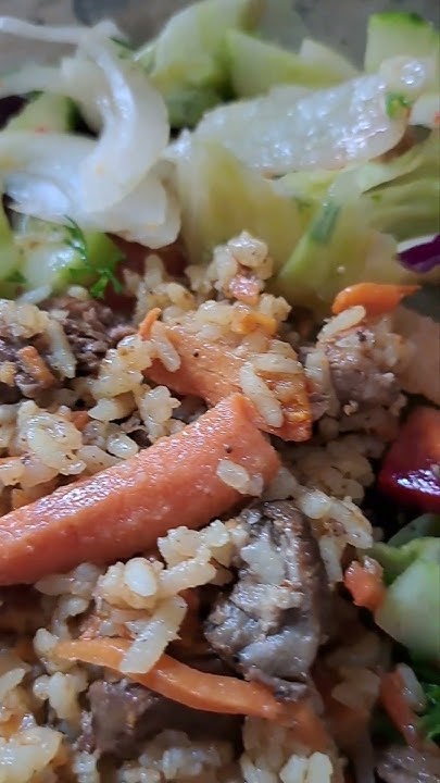 Салат 🥗 с пловом - YouTube