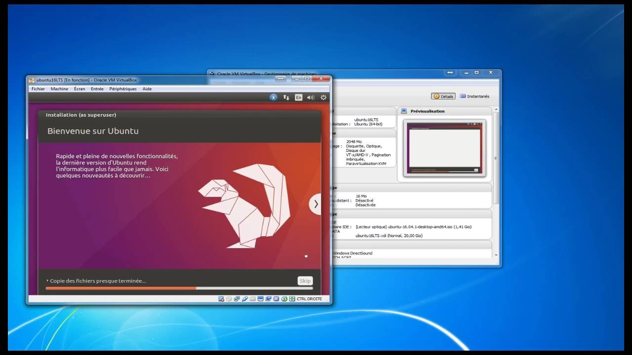 ubuntu download on virtualbox