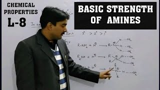 Amines|L-8|Chemical Properties|Compare Basic Strength Of Amines in aqueous/gases