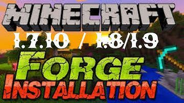 How to get minecraft forge for 1.7.10/1.8/1.9/1.10/1.11/1.12
