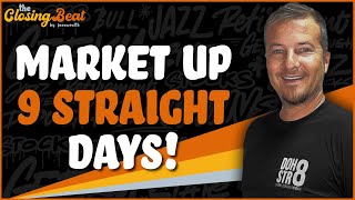 S&P Up 9 Straight Days. Nearing 8 Week Rally.