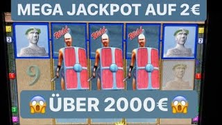 Gladiators auf 2€ über 2000€ Mega Gewinn 🔥  Spielothek Spielhalle