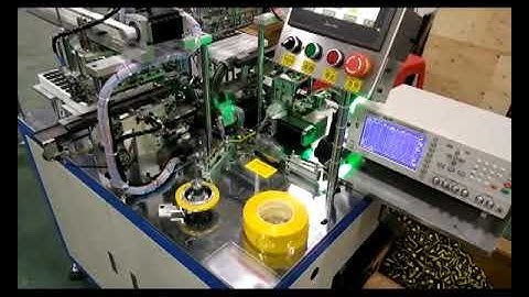 Automatic EE core assembly, taping & testing machine WM-1948CATB