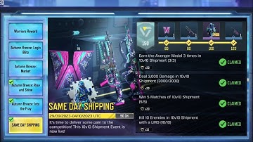 Kill 10 Enemies in 10v10 Shipment with a LMG@CoDMobile