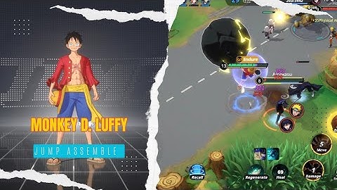 Jump Assemble: Monkey D. Luffy Gameplay #jumpassemble #onepiece #luffy #mobilegaming