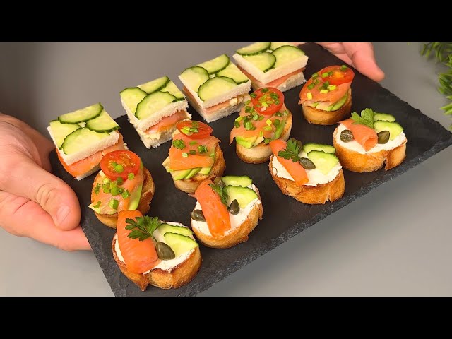 Smoked Salmon and Cream Cheese Canapes - Julia's Cuisine