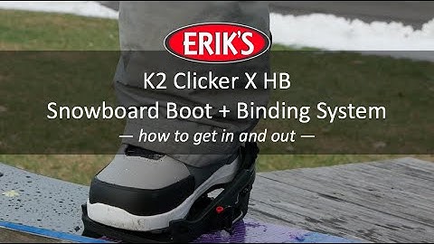 Getting In and Out of the K2 Clicker X HB Snowboard Boot + Binding System / How To - Instructions