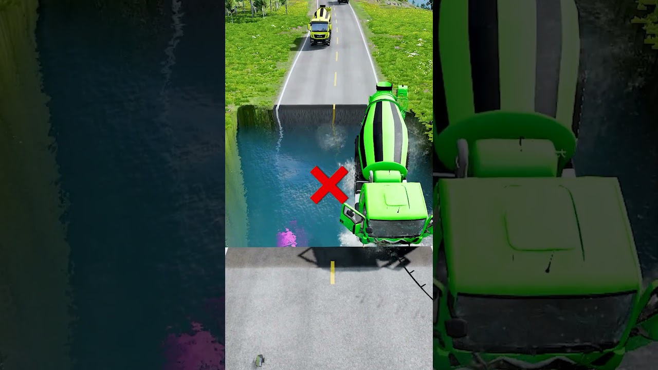 Бетономешальные машины против водоема #18 | 