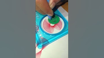 ASMR MAGIC RULER SPIROGRAPH ART DRAWING #asmr #spirograph #magicruler #drawing #asmrspirograph #art