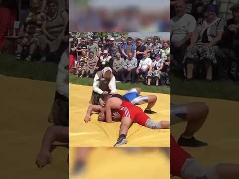 Wrestling Match Goes Wild When Mom Jumps In 