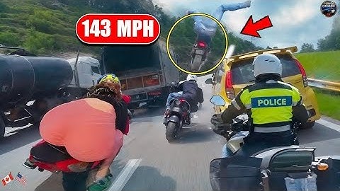 TRAGIC When High Speed Police Motorcycle Chases Ended in SHOCKING CRASHES  Caught on Dashcam 2025 C4