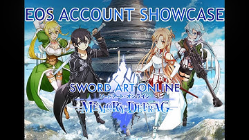 Sword Art Online Memory Defrag End of Service Account Showcase