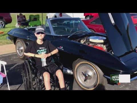 Sports cars from around country come to honor Missouri boy's final wish