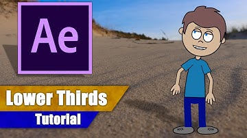 How To Create 3 EASY LOWER THIRDS in After Effects!