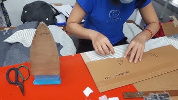 WELT POCKET EDGE FUSING ATTACH USING TEMPLATE IN HEAT SEAL SECTION