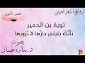 توبة بن الحمير نأت ك بليلى بصوت د ساره حسان توبة بن الحمير نأت ك بليلى بصوت د ساره حسان
