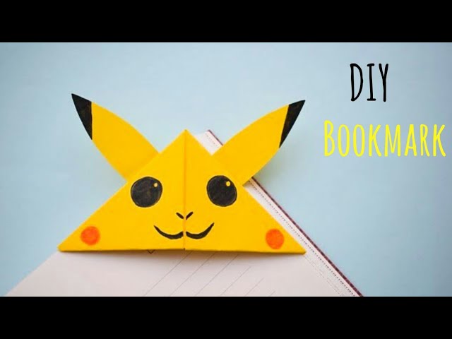 DIY PAPER BOOKMARKS, HOW TO MAKE KAWAII BOOKMARKS, EASY BOOKMARK CORNER  DIY, EZZY CRAFTS DIY