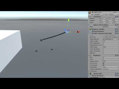 Unity cable component - verlet integration