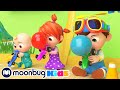 Toy Balloon Car Race - Sing Along | @Cocomelon - Nursery Rhymes | Moonbug Literacy