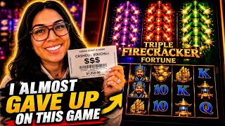 I'VE CHANGED MY MIND ABOUT THIS SLOT MACHINE - FIRE CRACKER WINS!
