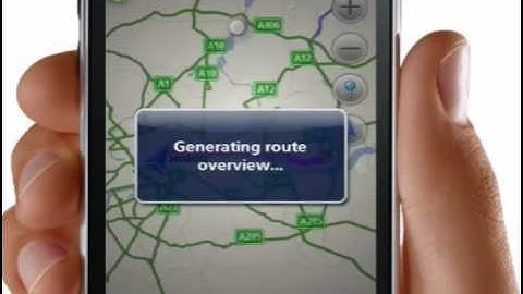 Navmii on Apple iPod touch