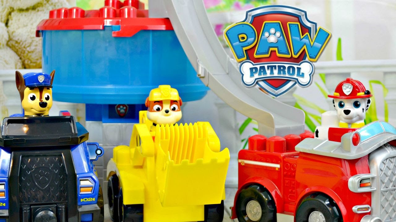 Paw Patrol Mini Movie Construct The Lookout Ionix Like LEGO MEGA BLOKS Stop  Motion Animation Short F 