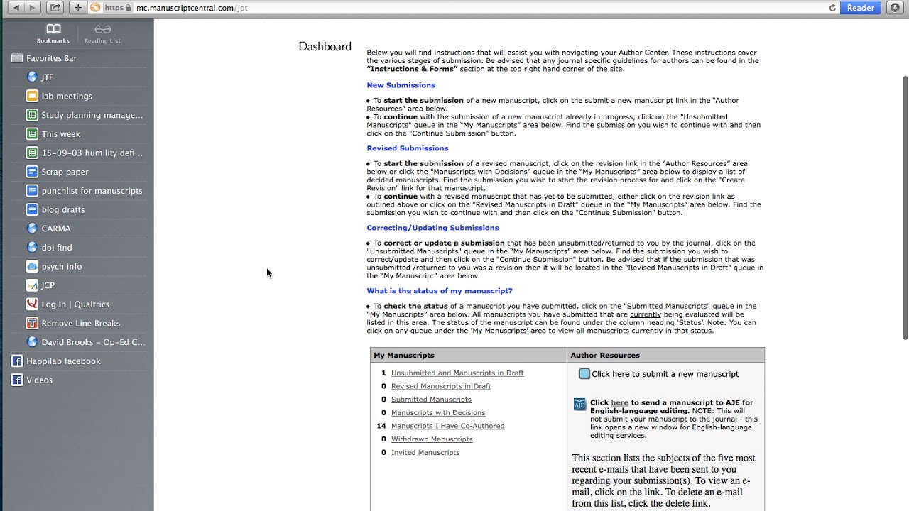 24 submitting a manuscript through an online portal - YouTube