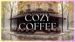 Cozy Coffee Shop Afternoon Jazz music Lo fi Vibes Paris to relax and work ☕🎵