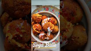 Soya Balls| party snack 😋🥨| kids evening munching| #shorts#shortvideo #food #recipe#soyabean