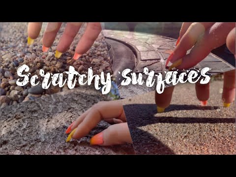 ASMR: Scratchy surfaces. Lofi fast scratching w/ some tapping (No talking)